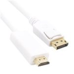 Vcom CG605L-1.8 Beyaz 1.8MT Display Port Erkek To Hdmi Erkek Kablo - Görsel 2