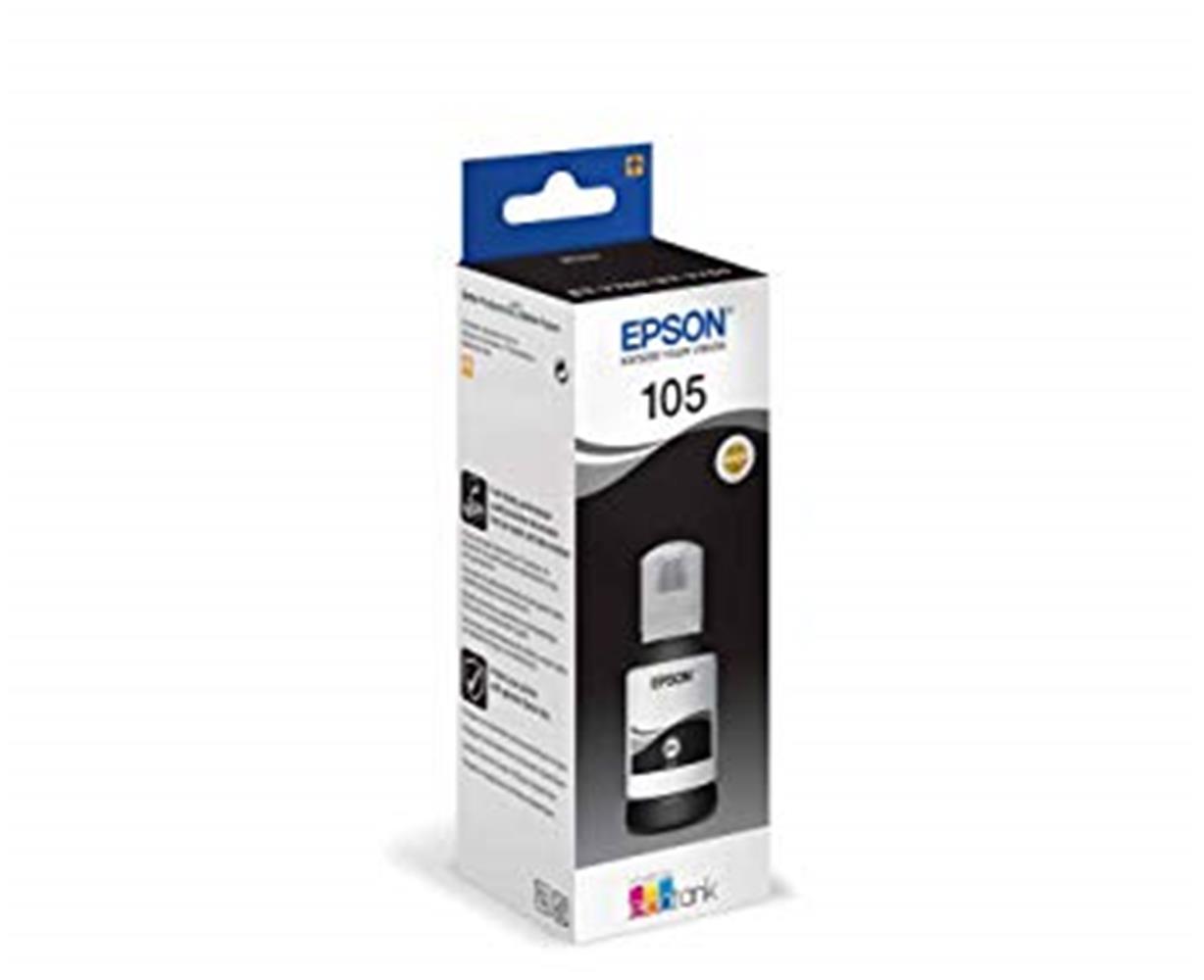 80436 Epson 105 Black Siyah Şişe Mürekkep T00Q140 L7160-7180 - Görsel 1
