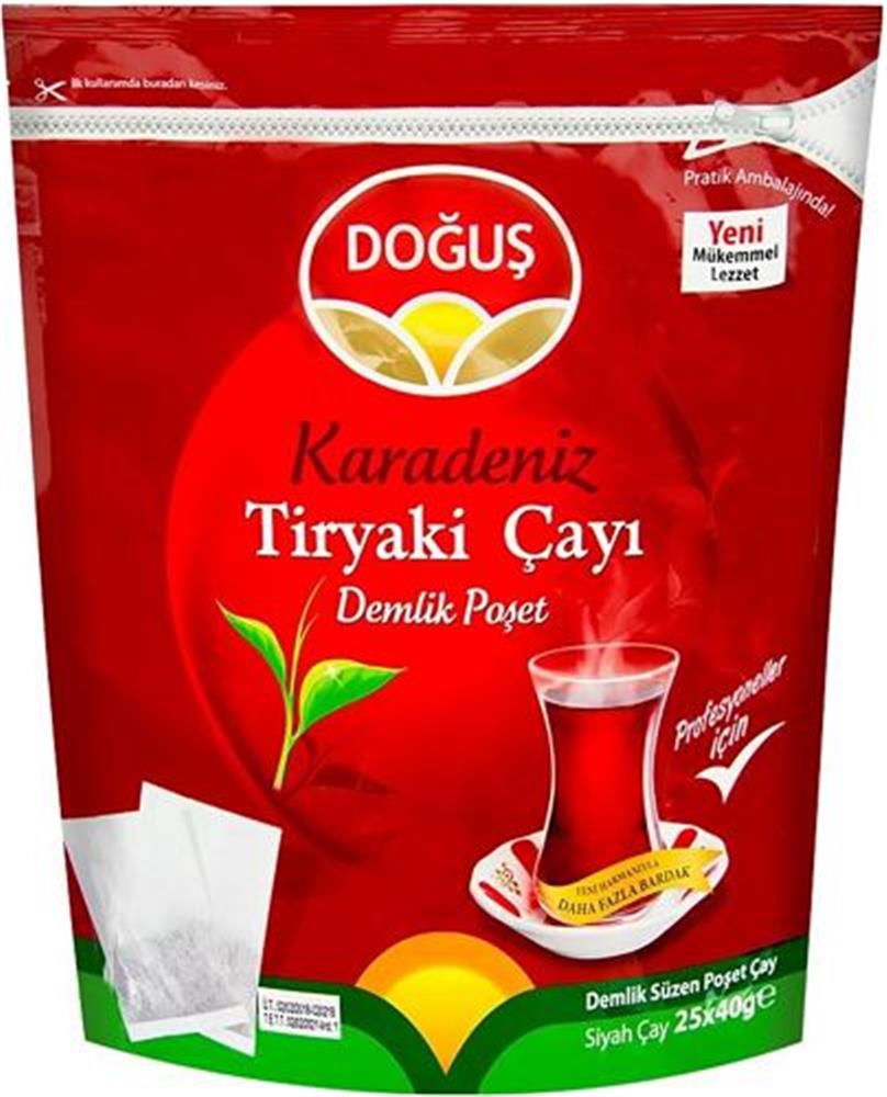 81227 Doğuş Karadeniz Kırmızı Demlik Poşet Çay 25x40 gr - Görsel 1