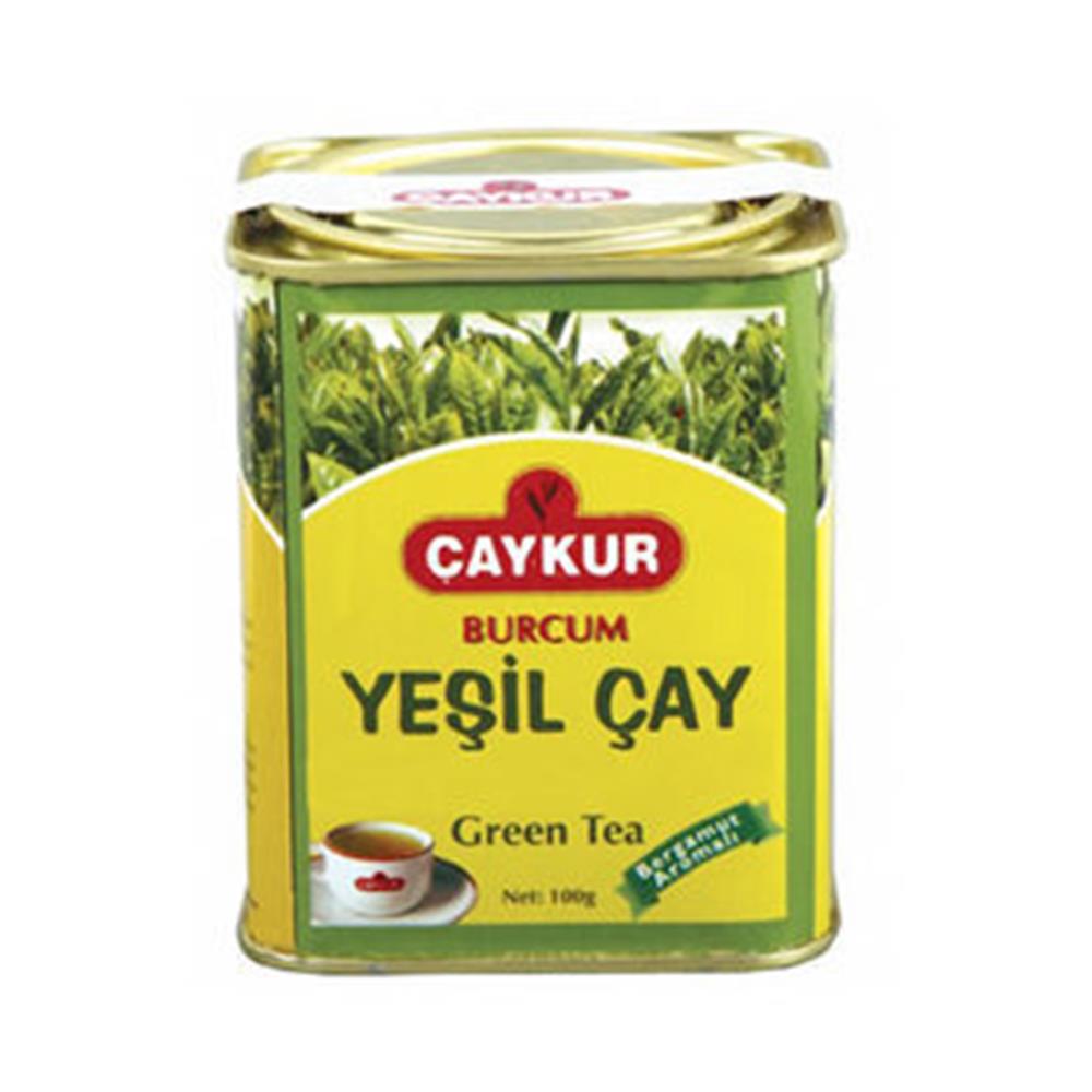 83320 Çaykur Burcum Yeşil Çay 100 gr Teneke - Görsel 1