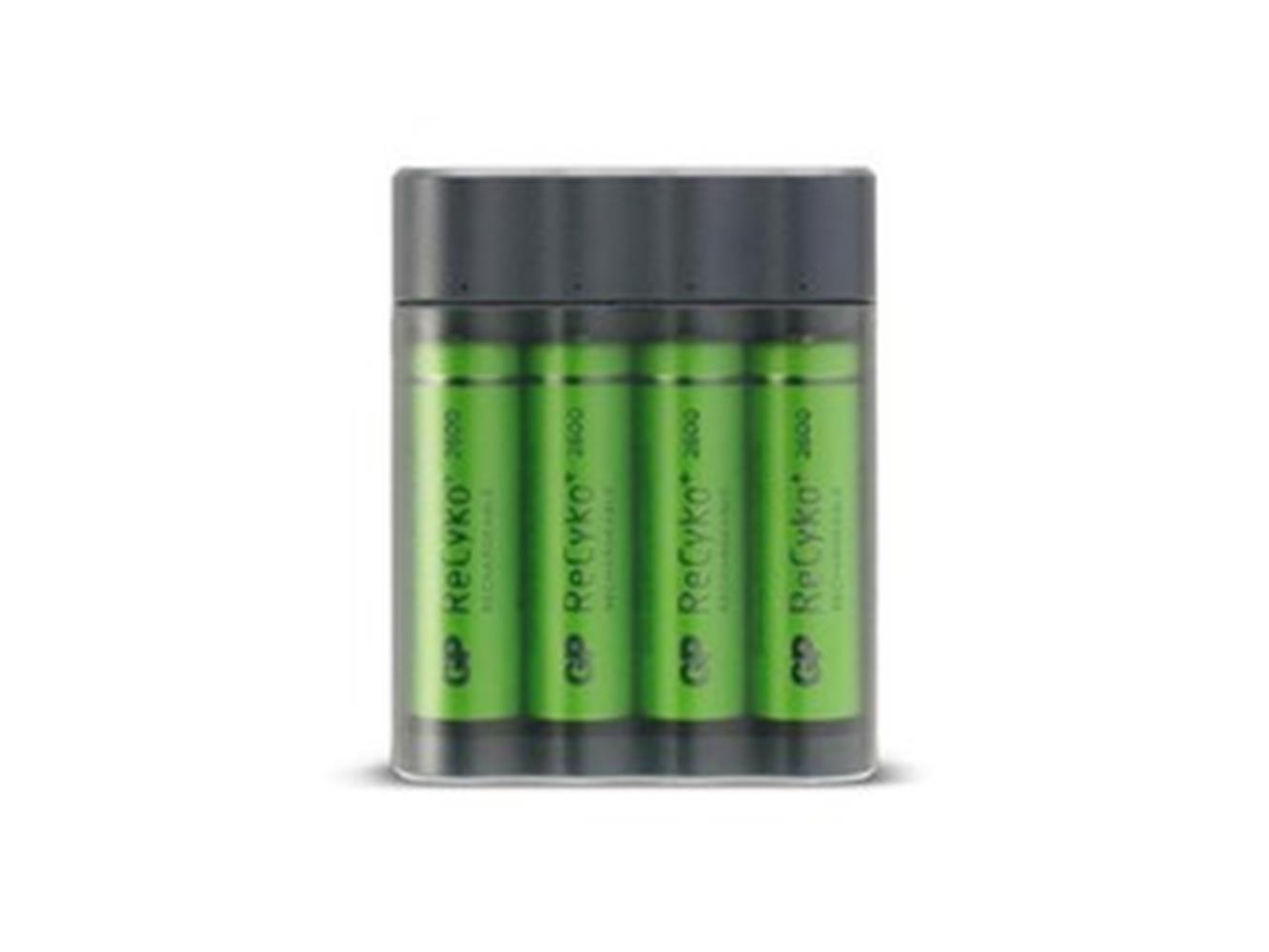 85338 GP X411 AA 2700 mAh Şarjlı Kalem Pil 4 Adet + Şarj Cihazı Gpx411270AAHCEMTB-2EAB4 - Görsel 1