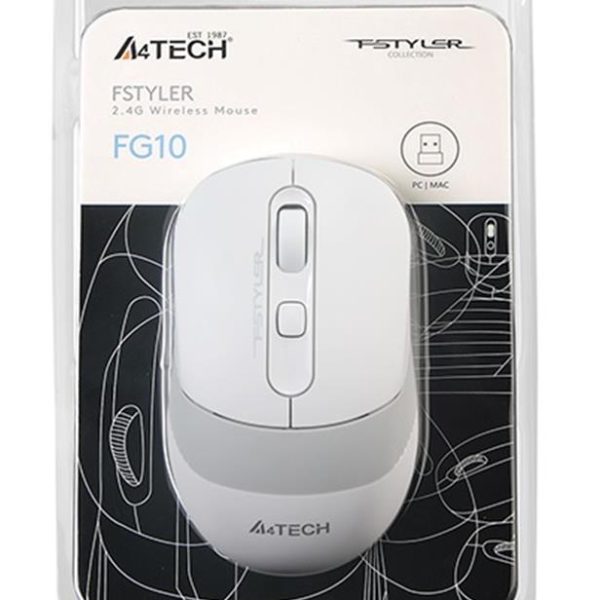 A4 Tech Fg10 Beyaz Nano Kablosuz Optik 2000 Dpı Mouse