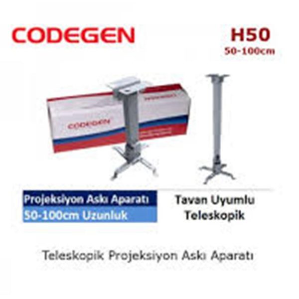 Codegen H50 Tavan Asma Aparatı 50-100 cm (Teleskop