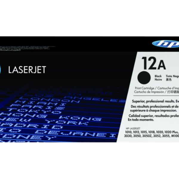 HP 12A Black Siyah 2.000 Sayfa Toner Q2612A