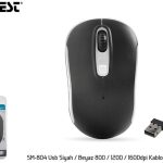 Everest SM-804 Usb Siyah-Beyaz 800-1200-1600dpi Kablosuz Mouse