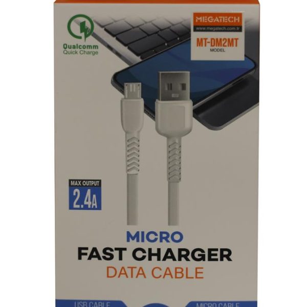 Megatech MT-DM2MT 2.4A Micro 2mt Data Şarj Kablosu