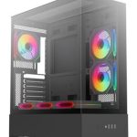 Dark Diamond PRO 4x12cm Fan, 1x USB3.0, 2x USB2.0 Full Akvaryum Oyuncu Kasası (Psu yok)