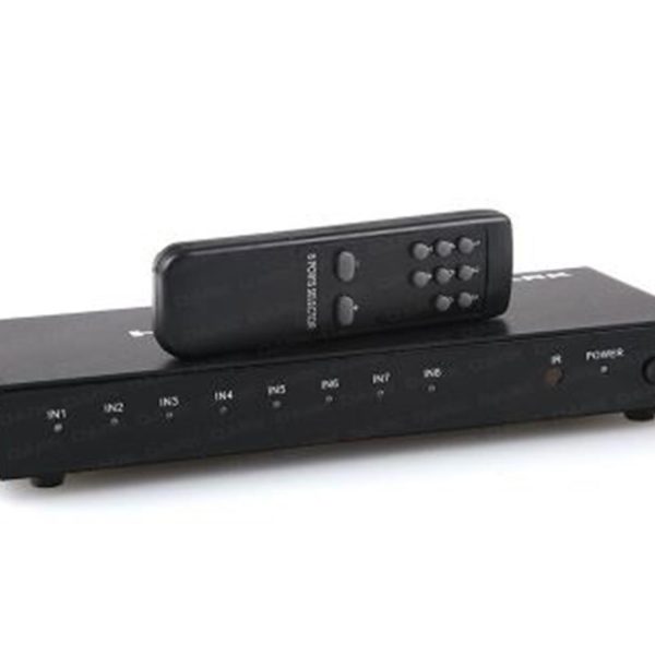 Dark DK-HD-SW8X1 Full HD 8 Giriş 1 Çıkışlı Uzaktan Kumandalı HDMI Switch (Seçici)