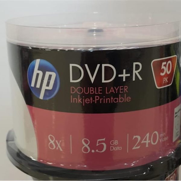 HP DVD+R DL 8.5GB Printable 50 Cakebox