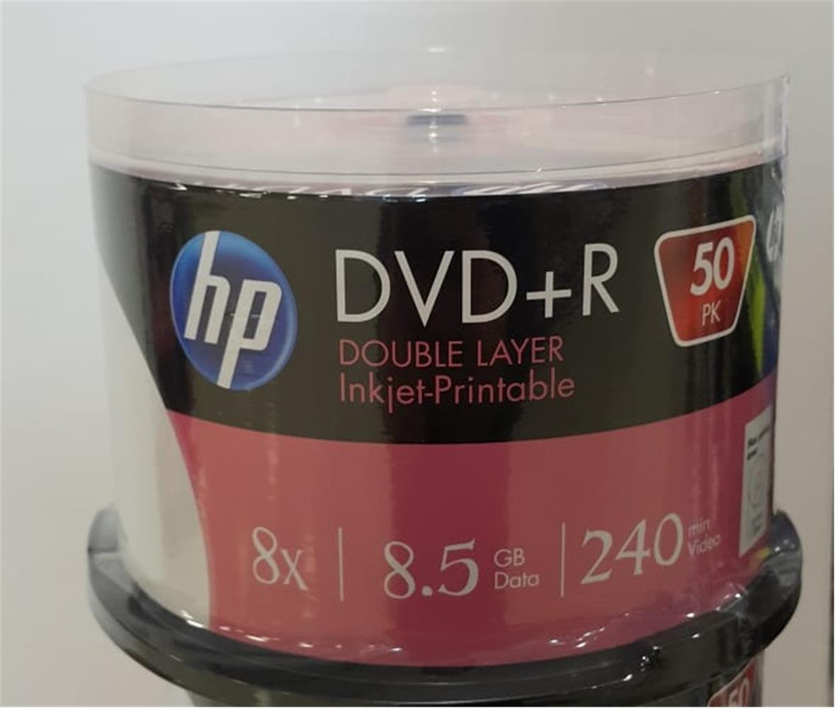 89342 HP DVD+R DL 8.5GB Printable 50 Cakebox - Görsel 1
