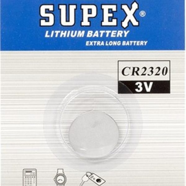 Supex CR2320 3V Lityum Tekli Paket Pil