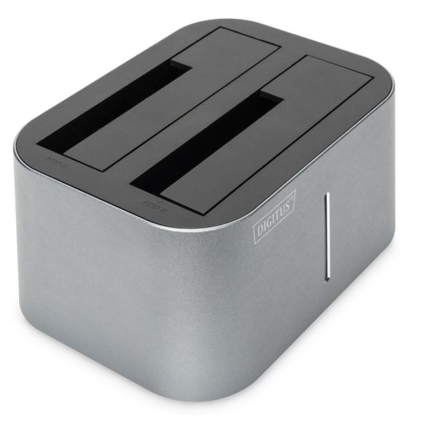 Digitus DA-71540-1 2.5"-3.5" USB 3.0 2-port'lu SATA HDD Docking Station, kopyalama özelliği