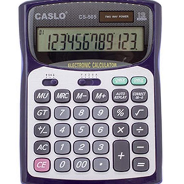 CSL CS-505 12 Hane Masa Tipi İşlem Kontrollü Su Geçirmez Hesap Makinesi