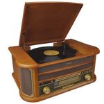 Mikado Nostalgia MN-P325 DÖNENCE Pikap Ahşap 2X5W Stereo Spk MP3 Çalar USB-Radyo-CD-Kaset -BT Müzik - Görsel 2