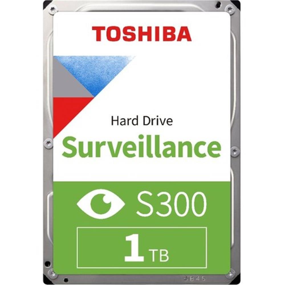 98603 Toshiba 1Tb HDWV110UZSVA 3.5" S300 5700RPM Sata-3 6.0gb-s 64MB 7-24 Güvenlik HDWV110UZSVA HardDisk - Görsel 1