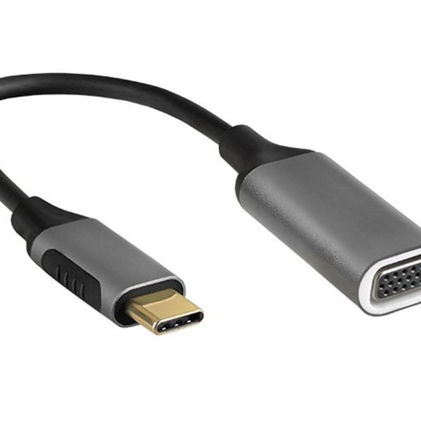 S-link Swapp SW-U5145 Gri Metal Type-C to VGA Adaptör