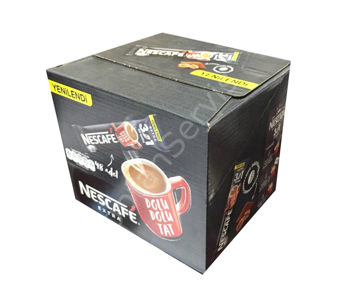 99253 Nestle Nescafe 3ü1 Arada Extra 48 Adet 16,5gr phnx 12515288 - Görsel 1